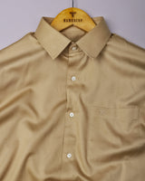Velaro Biscuit Cream Soft Cotton Formal Shirt