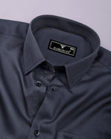 Velaro Ash Gray Soft Cotton Formal Shirt