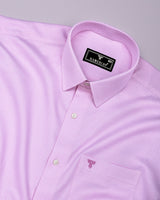 Lorca Pink Jacquard Premium Giza Shirt