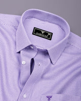 Lorca Lavender Purple Jacquard Premium Giza Shirt