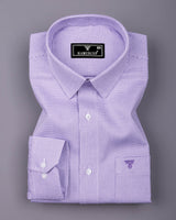 Lorca Lavender Purple Jacquard Premium Giza Shirt