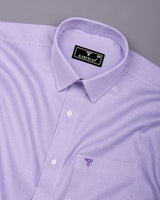 Lorca Lavender Purple Jacquard Premium Giza Shirt