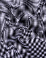 Lolo Black With White Small Check Oxford Cotton Shirt