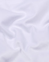 Moonfall White Dobby Texture Cotton Shirt