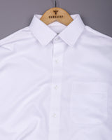 Moonfall White Dobby Texture Cotton Shirt