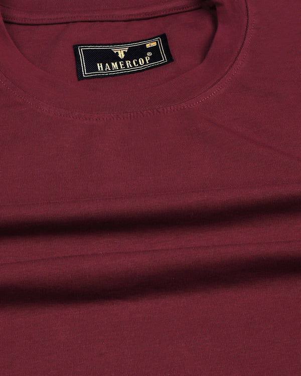 Garnet Maroon Super Supima Premium Cotton T-Shirt