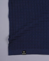 Krypton NavyBlue Knitted Cotton T-Shirt