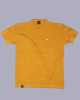 Loreto Turmeric Yellow Knitted Cotton T-Shirt