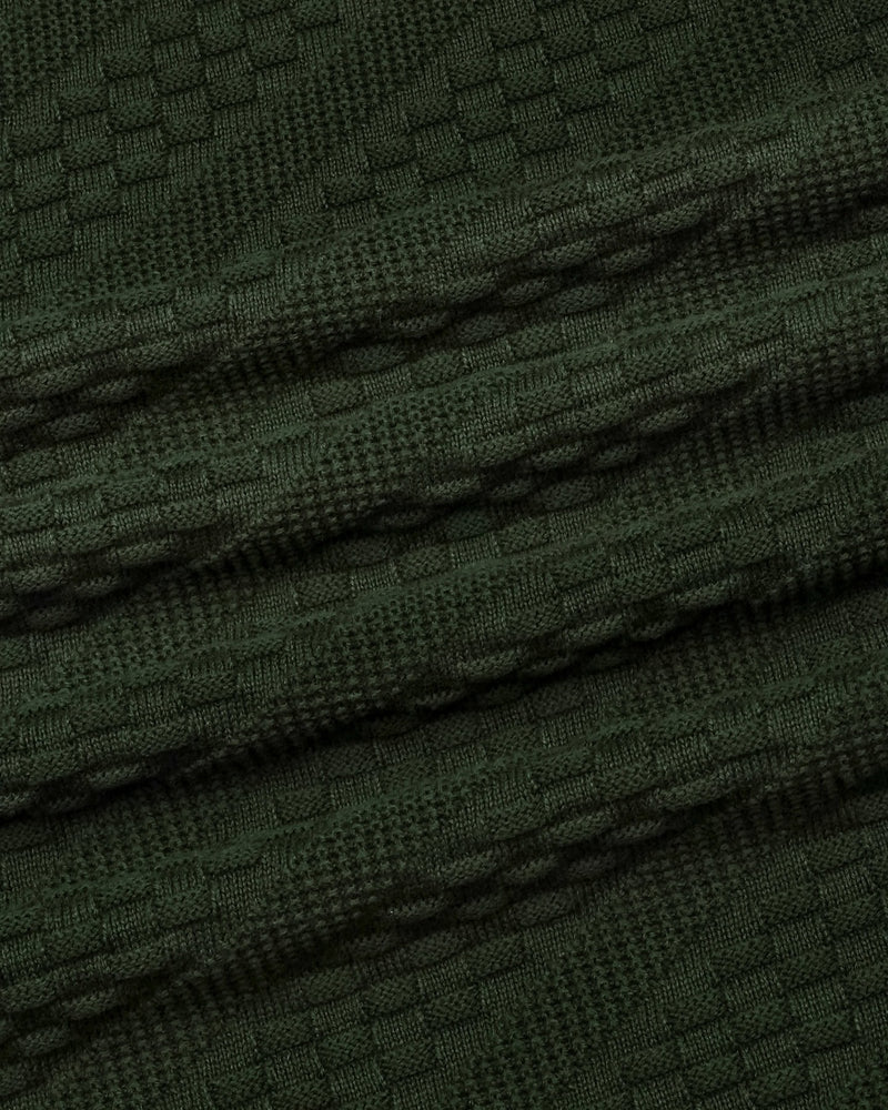 Richmond Hunter Green Knitted Cotton T-Shirt