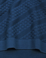Richmond Tufts Blue Knitted Cotton T-Shirt