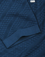 Richmond Tufts Blue Knitted Cotton T-Shirt