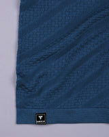 Richmond Tufts Blue Knitted Cotton T-Shirt