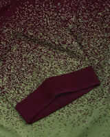 Green Sprinkle With Maroon Knitted Cotton Polo T-Shirt