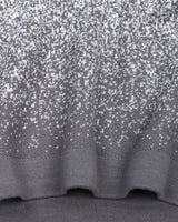 Gray Sprinkle With White Knitted Cotton Polo T-Shirt