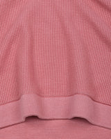 Vision Peach With Gray Knitted Cotton Designer Polo T-Shirt