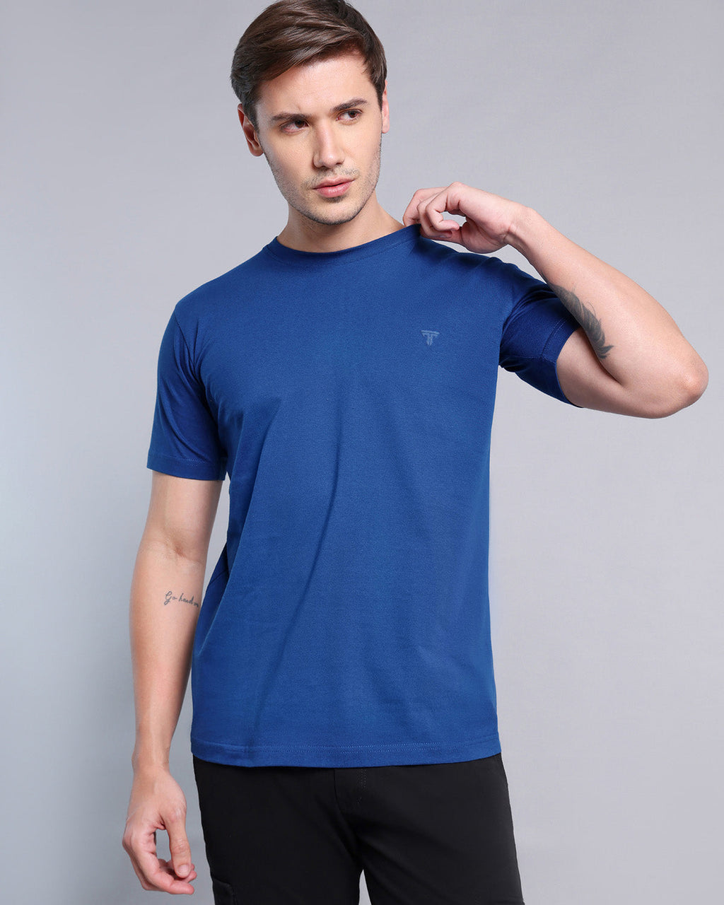 – Cotton Cerulean Soft Premium Super T-Shirt hamercopglobal Blue